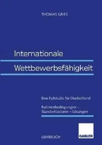 Cover of Internationale Wettbewerbsfähigkeit