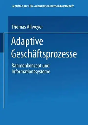 Cover of Adaptive Geschäftsprozesse