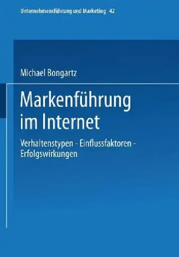 Cover of Markenführung Im Internet