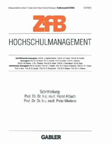 Cover of Hochschulmanagement