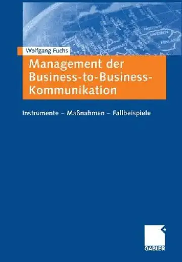 Cover of Management Der Business-To-Business-Kommunikation