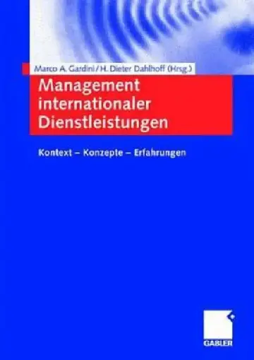 Cover of Management Internationaler Dienstleistungen