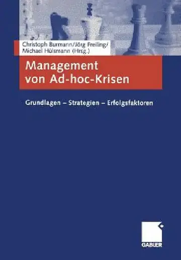 Cover of Management Von Ad-Hoc-Krisen