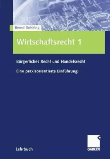 Cover of Wirtschaftsrecht 1