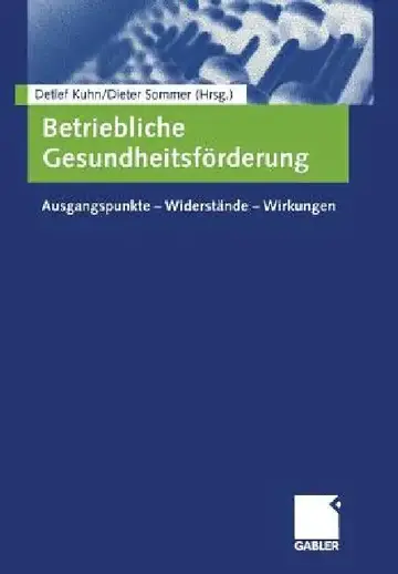 Cover of Betriebliche Gesundheitsförderung