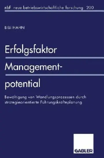 Cover of Erfolgsfaktor Managementpotential