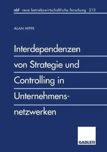 Cover of Interdependenzen Von Strategie Und Controlling in Unternehmensnetzwerken