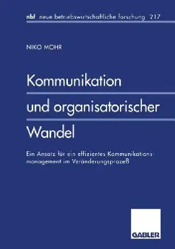 Cover of Kommunikation Und Organisatorischer Wandel