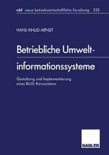 Cover of Betriebliche Umweltinformationssysteme
