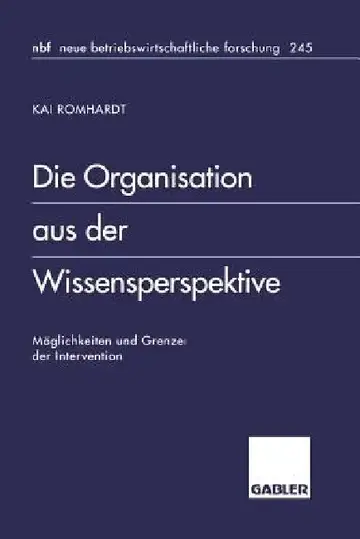 Cover of Die Organisation Aus Der Wissensperspektive