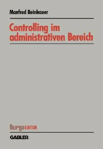 Cover of Controlling Im Administrativen Bereich