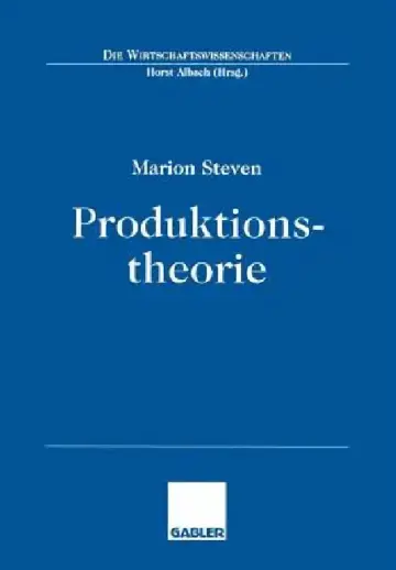 Cover of Produktionstheorie