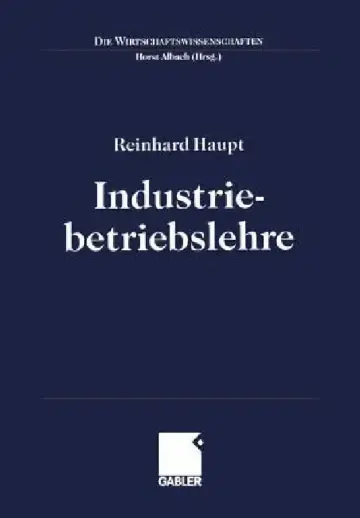 Cover of Industriebetriebslehre