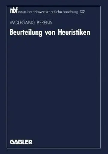 Cover of Beurteilung Von Heuristiken