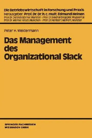 Cover of Das Management Des Organizational Slack
