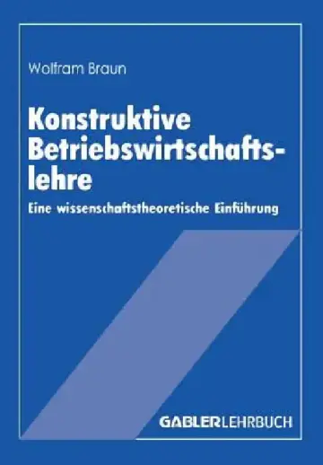 Cover of Konstruktive Betriebswirtschaftslehre