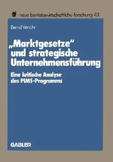 Cover of "Marktgesetze" Und Strategische Unternehmensführung