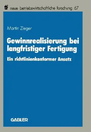 Cover of Gewinnrealisierung Bei Langfristiger Fertigung