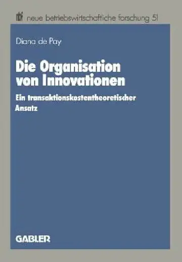 Cover of Die Organisation Von Innovationen