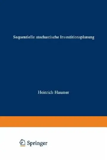 Cover of Sequentielle Stochastische Investitionsplanung