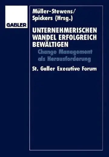 Cover of Unternehmerischen Wandel Erfolgreich Bewältigen