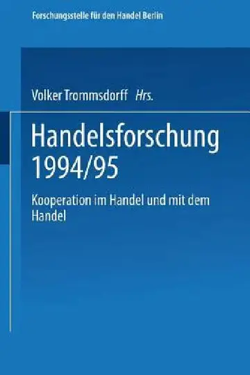 Cover of Kooperation Im Handel Und Mit Dem Handel