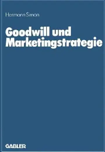 Cover of Goodwill Und Marketingstrategie