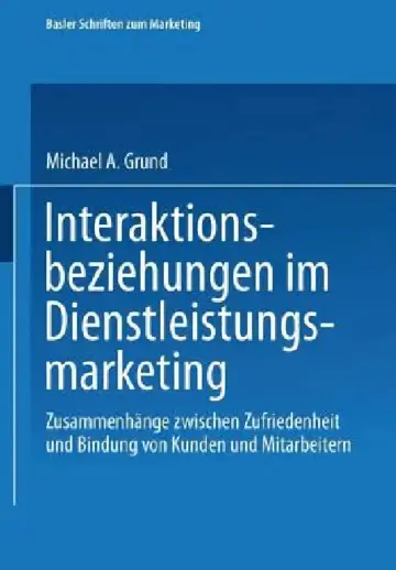 Cover of Interaktionsbeziehungen Im Dienstleistungsmarketing