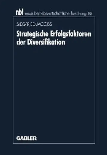 Cover of Strategische Erfolgsfaktoren Der Diversifikation