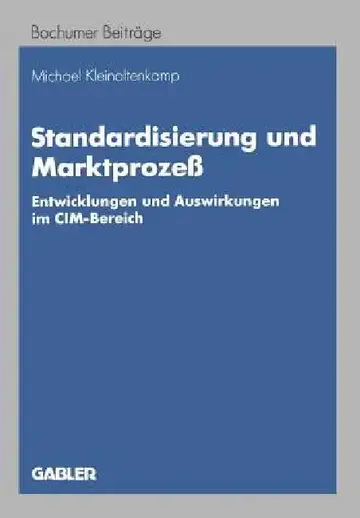Cover of Standardisierung Und Marktprozeß