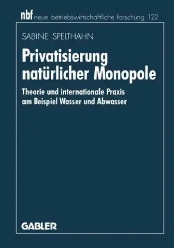Cover of Privatisierung Natürlicher Monopole