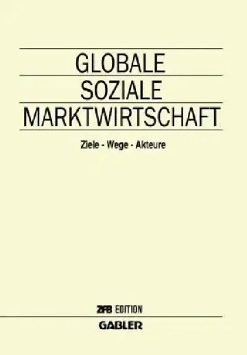 Cover of Globale Soziale Marktwirtschaft
