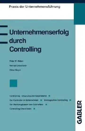 Cover of Unternehmenserfolg Durch Controlling
