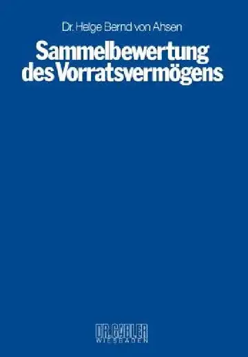 Cover of Sammelbewertung Des Vorratsvermögens