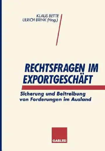 Cover of Rechtsfragen Im Exportgeschäft