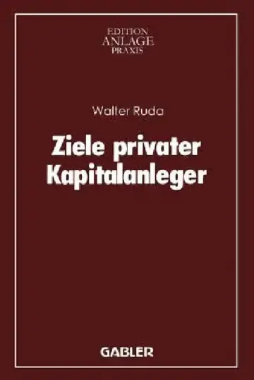 Cover of Ziele Privater Kapitalanleger