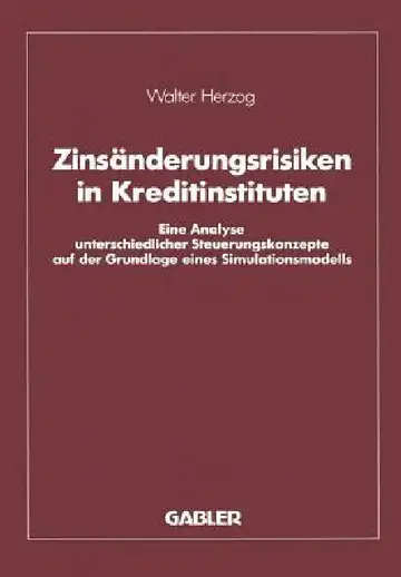 Cover of Zinsänderungsrisiken in Kreditinstituten