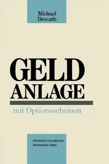 Cover of Geldanlage mit Optionsscheinen