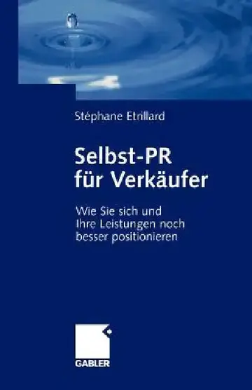 Cover of Selbst-PR Für Verkäufer