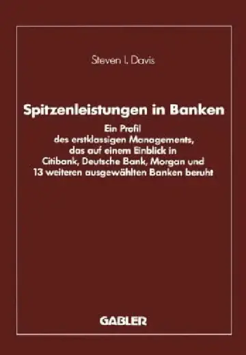 Cover of Spitzenleistungen in Banken