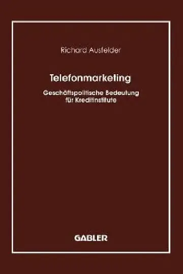 Cover of Telefonmarketing