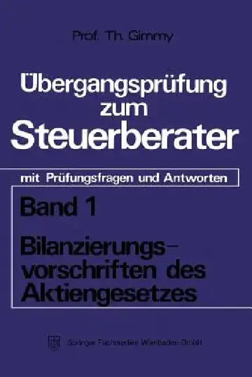 Cover of Bilanzierungsvorschriften Des Aktiengesetzes