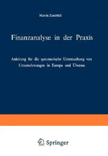 Cover of Finanzanalyse in Der PRAXIS