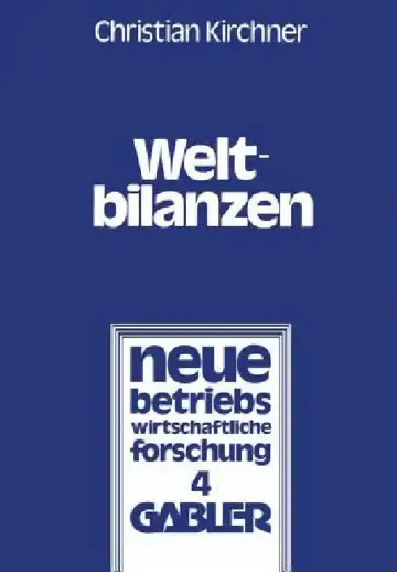 Cover of Weltbilanzen