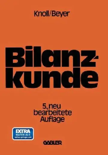 Cover of Bilanzkunde Mit Grundlagen Aus Buchführung Und Kostenrechnung