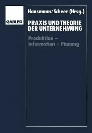 Cover of PRAXIS Und Theorie Der Unternehmung