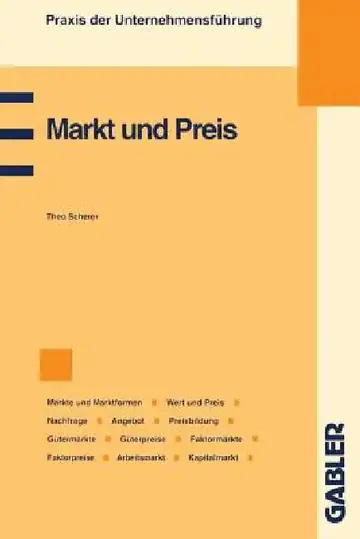 Cover of Markt Und Preis