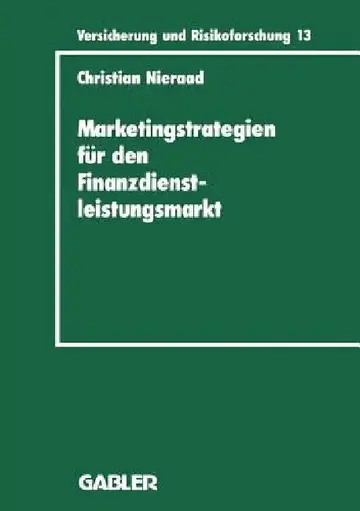 Cover of Marketingstrategien Für Den Finanzdienstleistungsmarkt