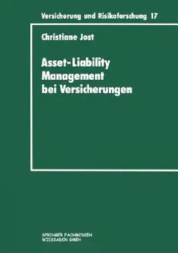 Cover of Asset-Liability Management Bei Versicherungen
