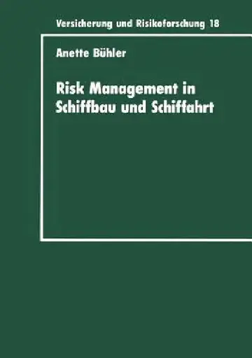 Cover of Risk Management in Schiffbau Und Schiffahrt